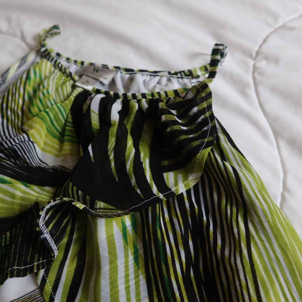 COPY - Worthington ● Bright Green and Black Women's Tank Top ● Size Medium - Picture 4 of 7